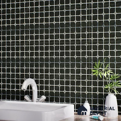 Highlighter Tiles  Tile TL 07252 B Plana 8017 GLM (Silver) 1 ft x 1 ft Ceramic Matte Finish - 9 mm  | 2 mm Spacer is Mandatory (Sample)